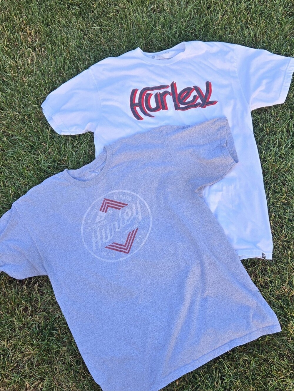 (2) 2000s Hurley Short Sleeve Tees